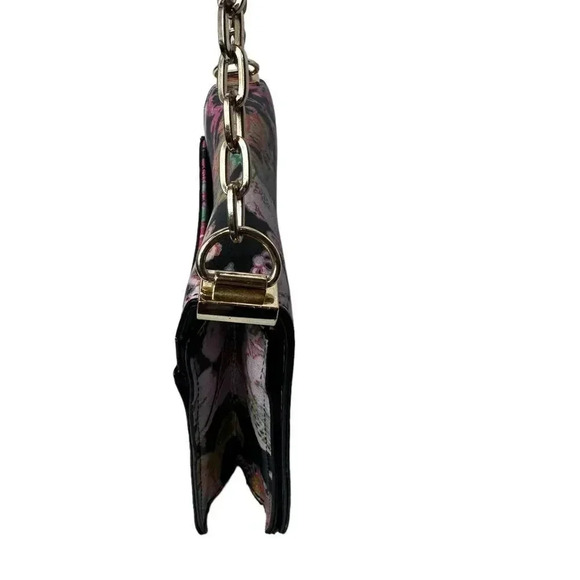 Enzo Angiolini small Floral print bag with gold chain handle - Picture 7 of 12